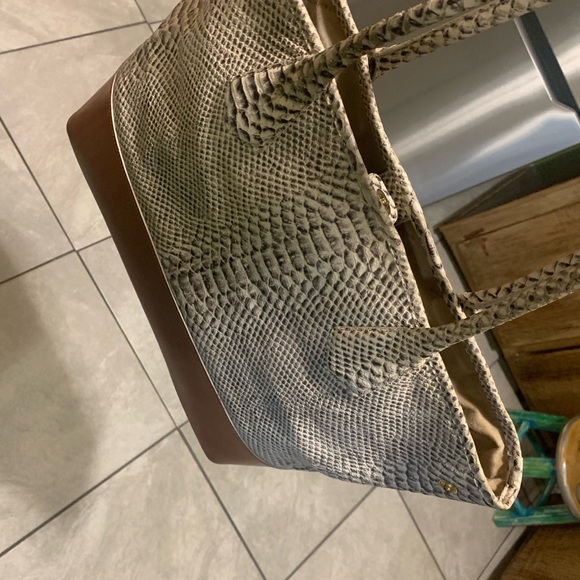 Brahmin Snakeskin Tote & crocodile wallet - Picture 5 of 10